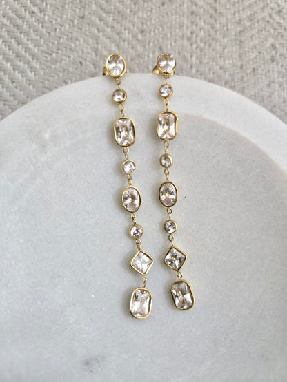 Gems long earring