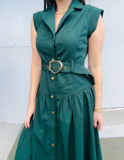 Laila Green Maxi Dress