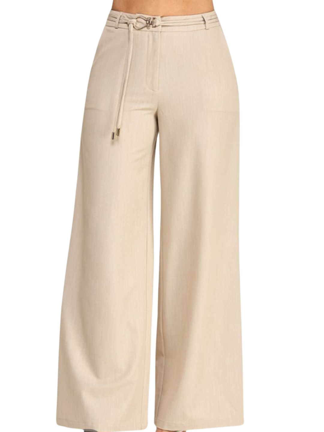 Natural Wide Leg Pants