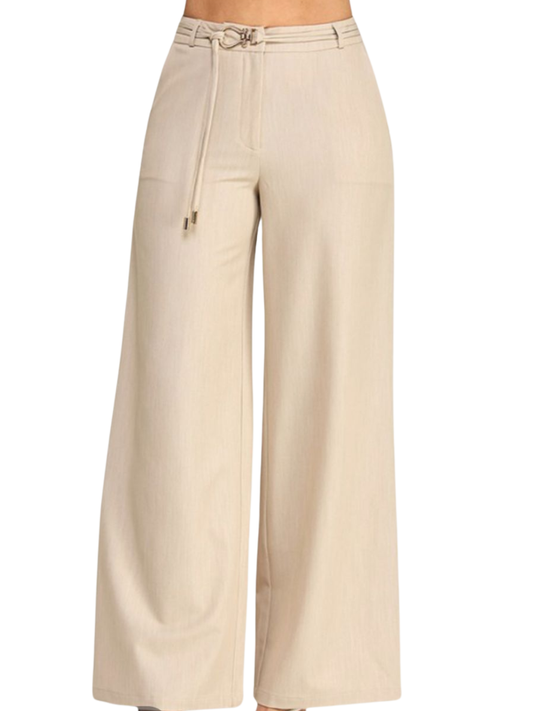 Natural Wide Leg Pants