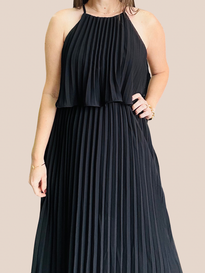 Black  Pleated Dress