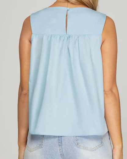 Light Blue Sleeveless Top