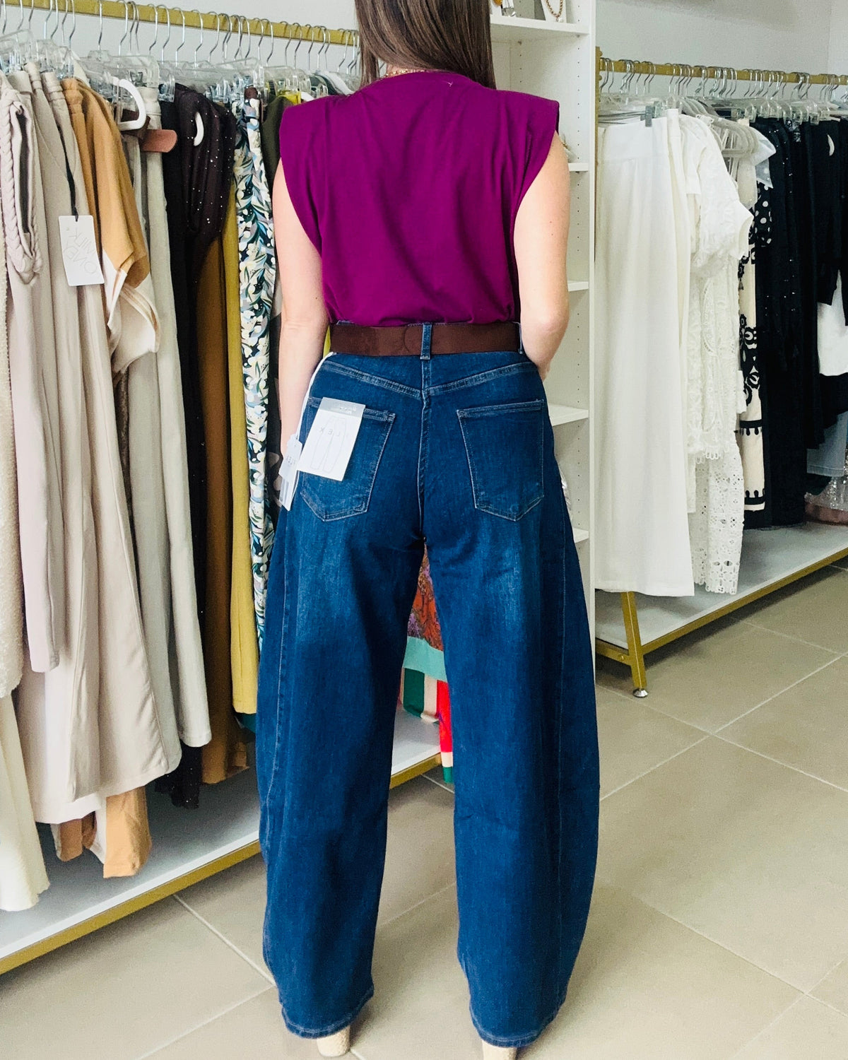 Italy Barrel Jeans