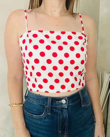 Red Polka Dots Top