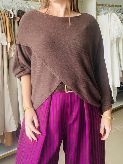 BROWN TUNIC TOP