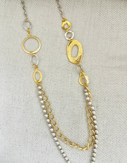 Gold Plated Long Necklace