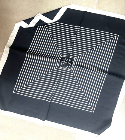 Black & White Stripes Neck Scarf