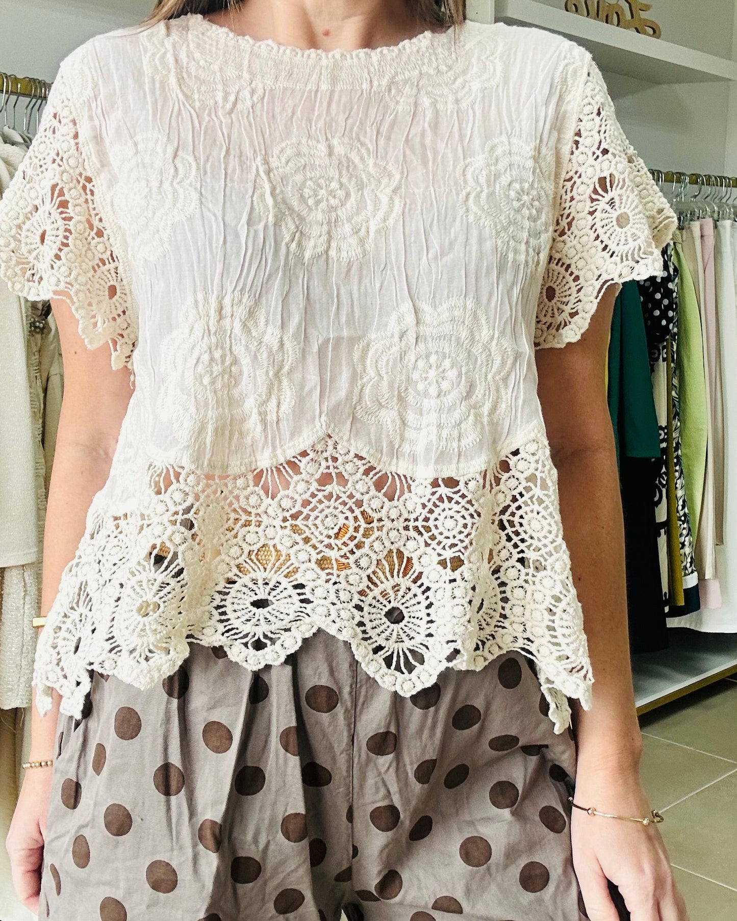 Ivory Boho Top