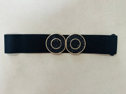 Black Sparkle Elastic Belt