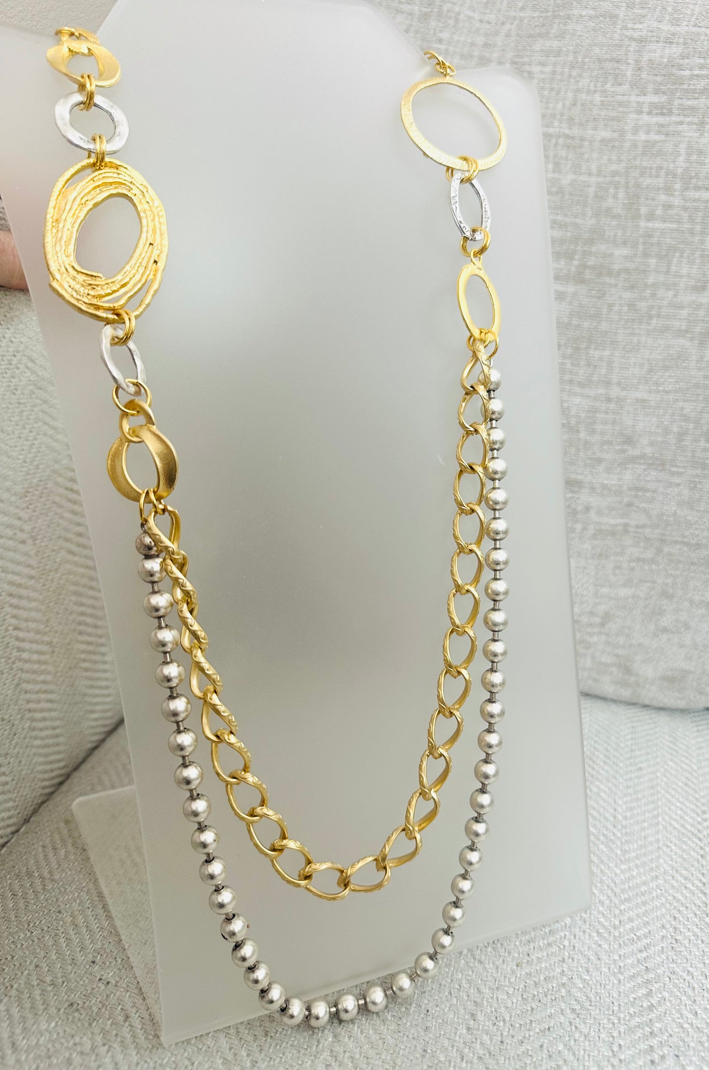 Gold Plated Long Necklace