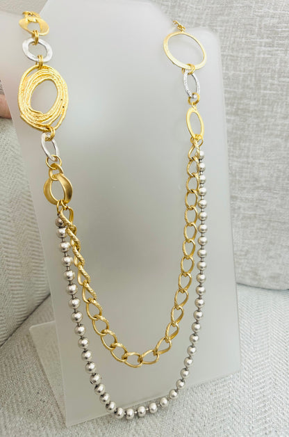 Gold Plated Long Necklace