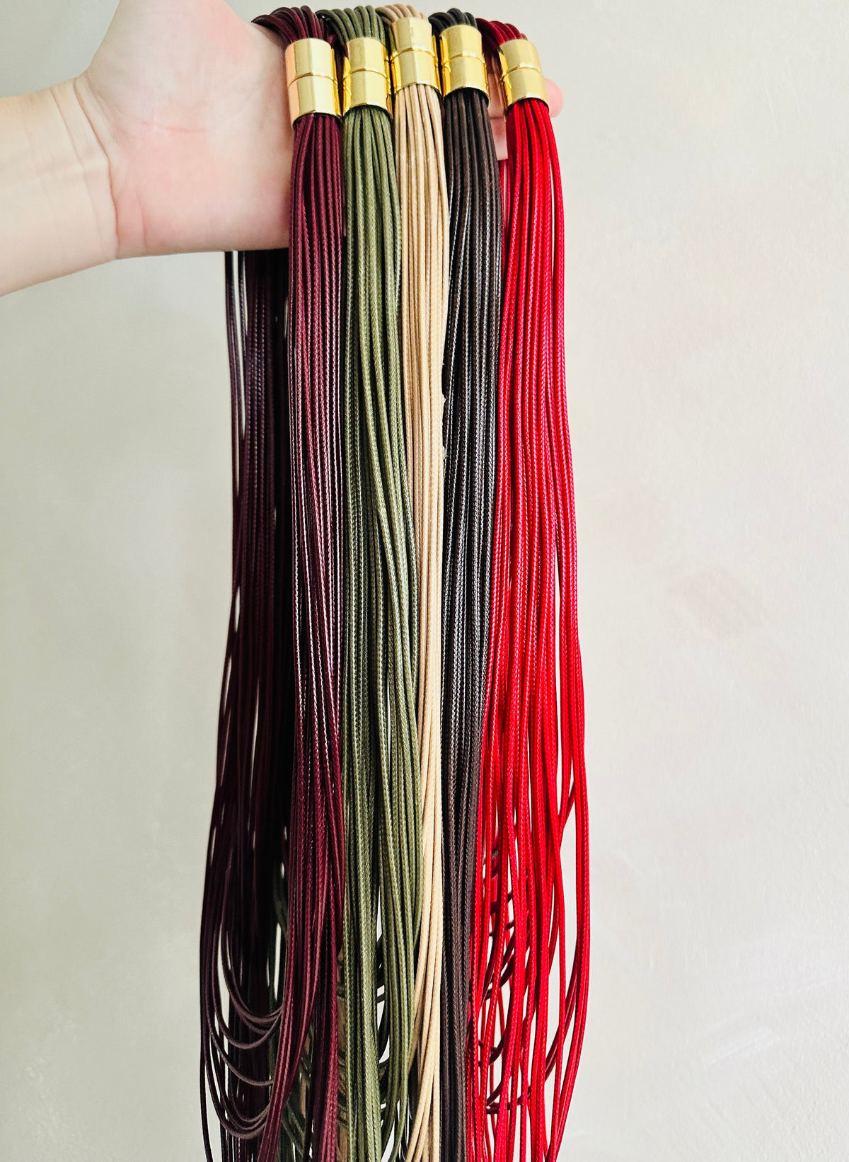 Long Multi Layers Cord Necklace