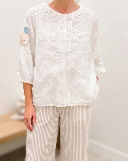 Celeste Embroidery Top