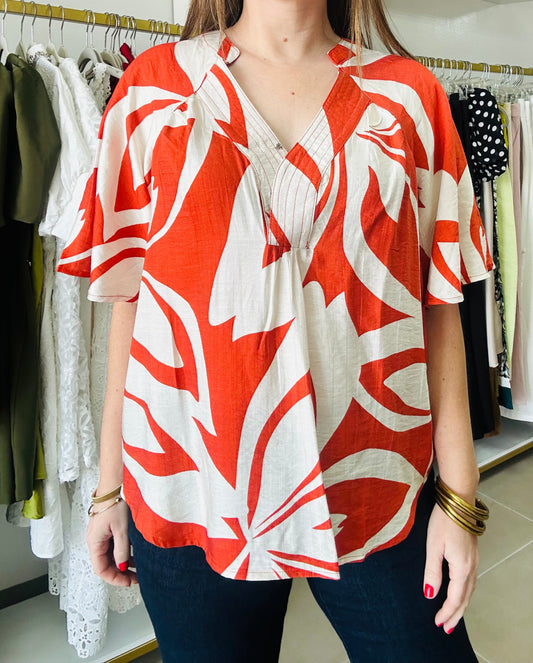 Sunset Terracotta Top
