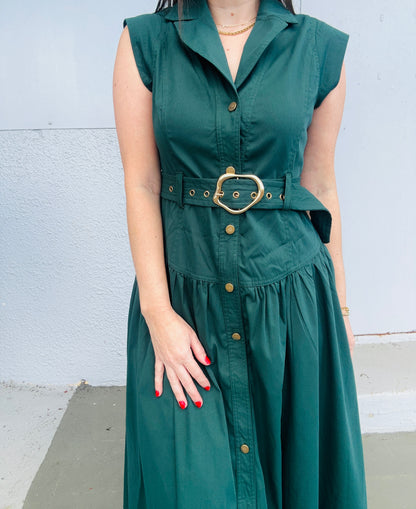 Laila Green Maxi Dress
