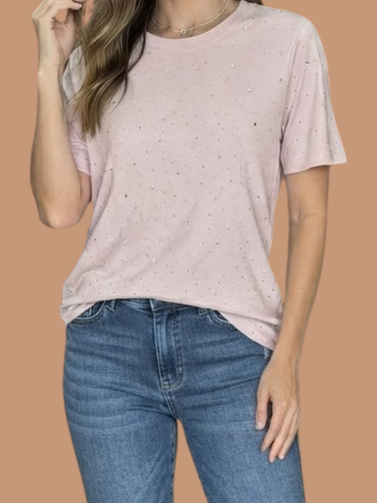 Light Pink Mini Studs Shirt
