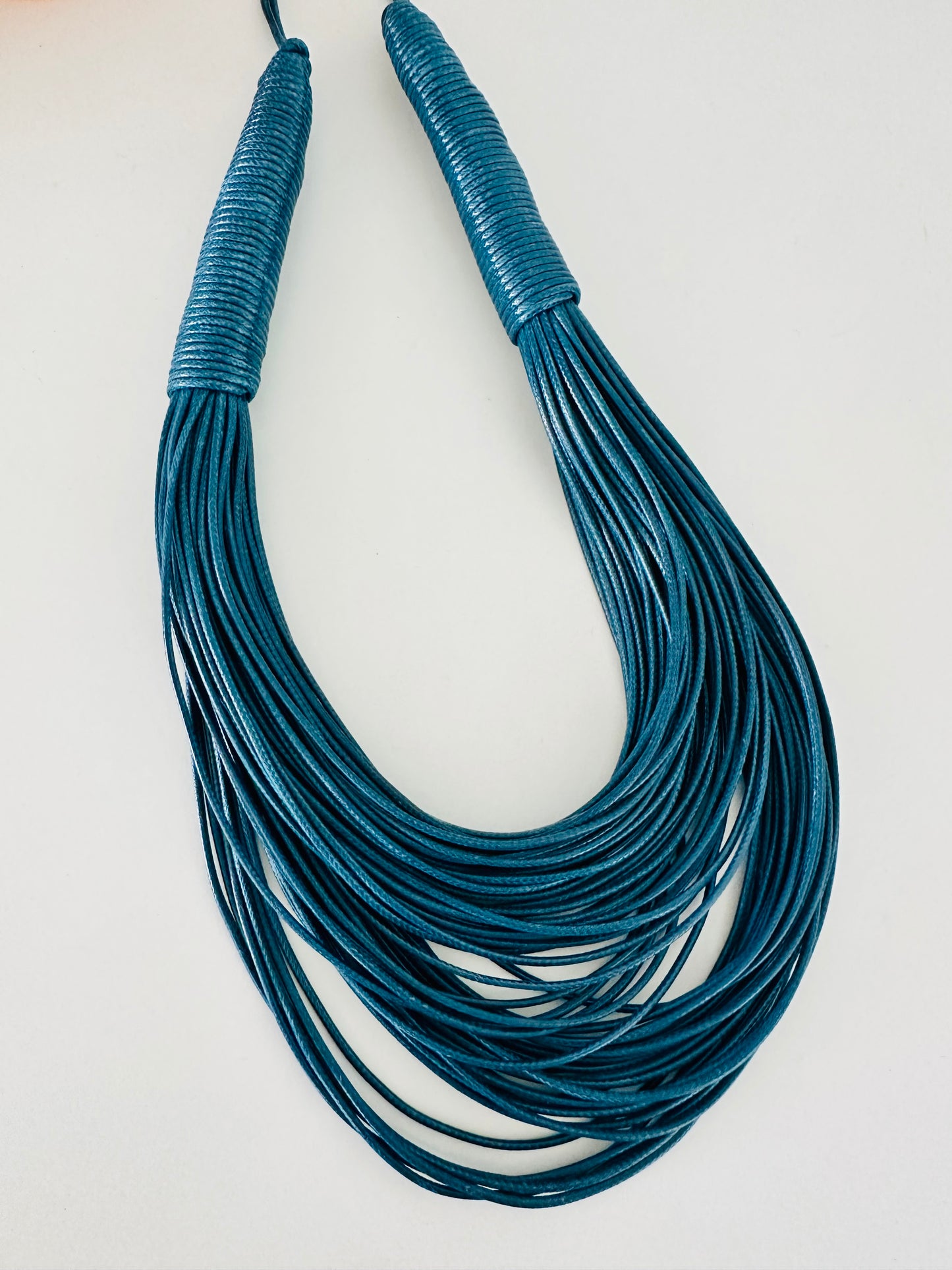 Multi Layers Cord Long Necklace
