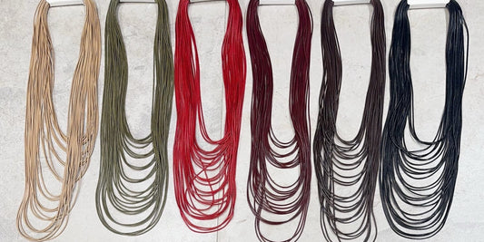 Long Multi Layers Cord Necklace