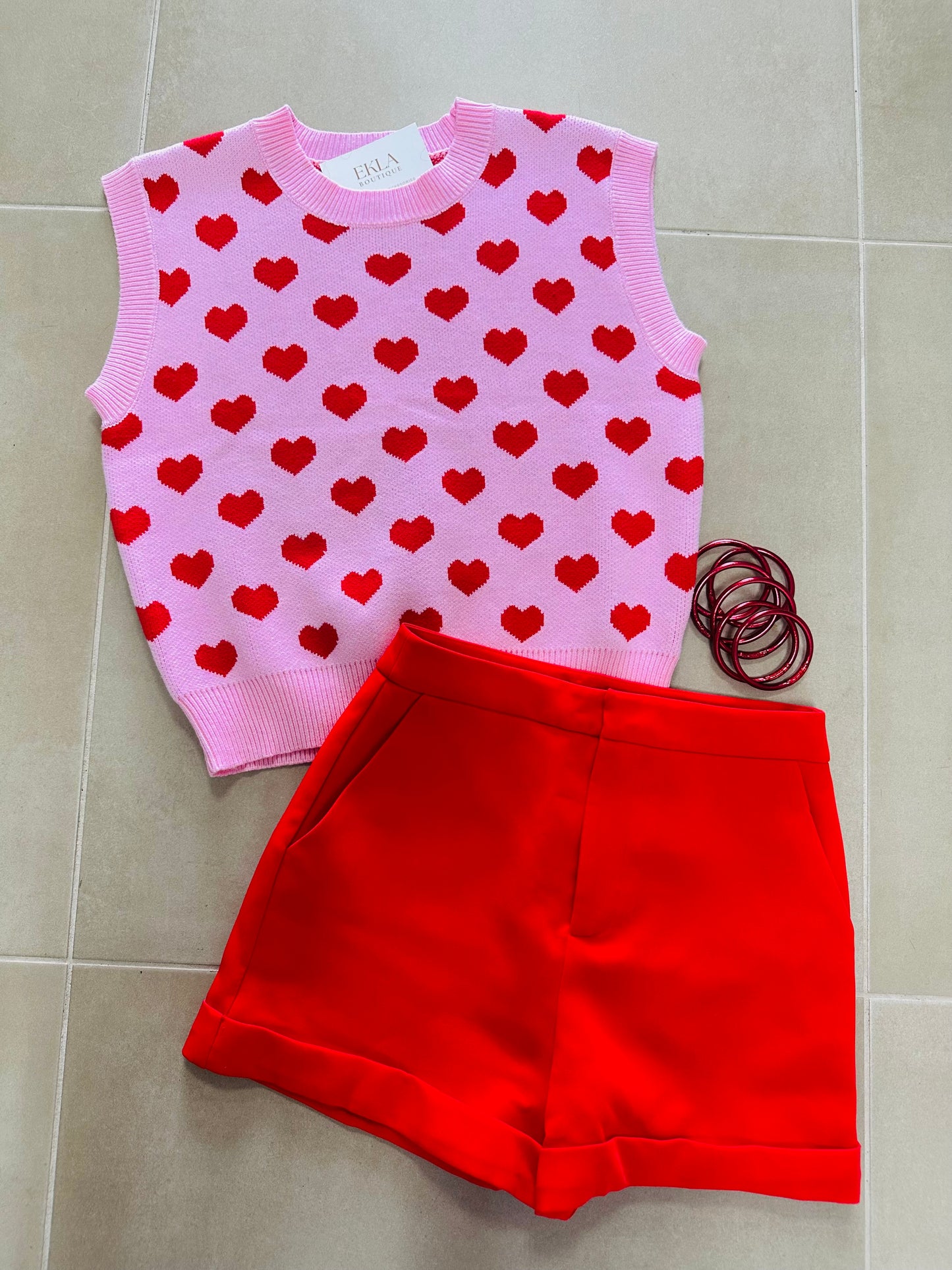 Red Classic Short