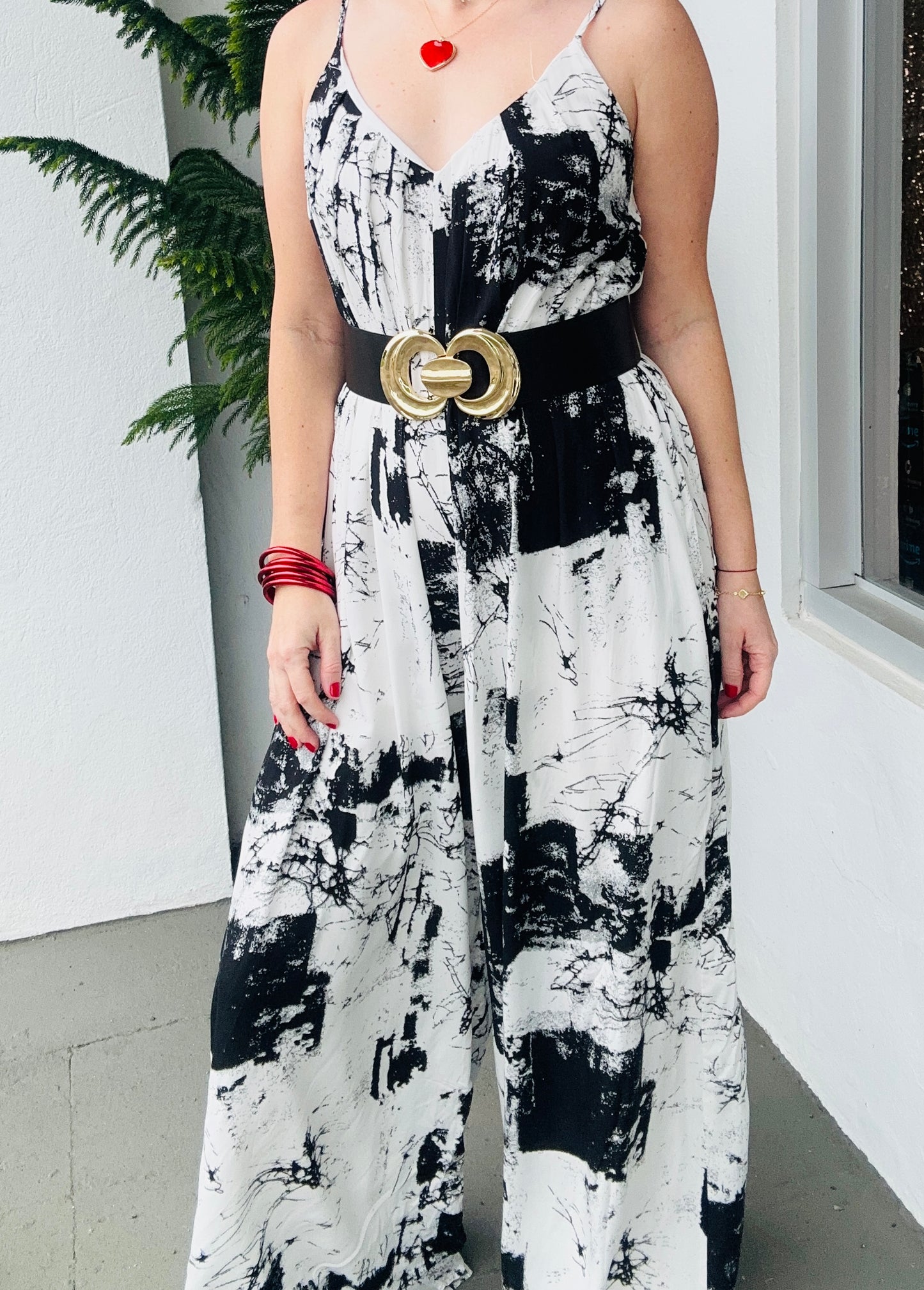 Loose Fit Tie Dye Jumpsuit