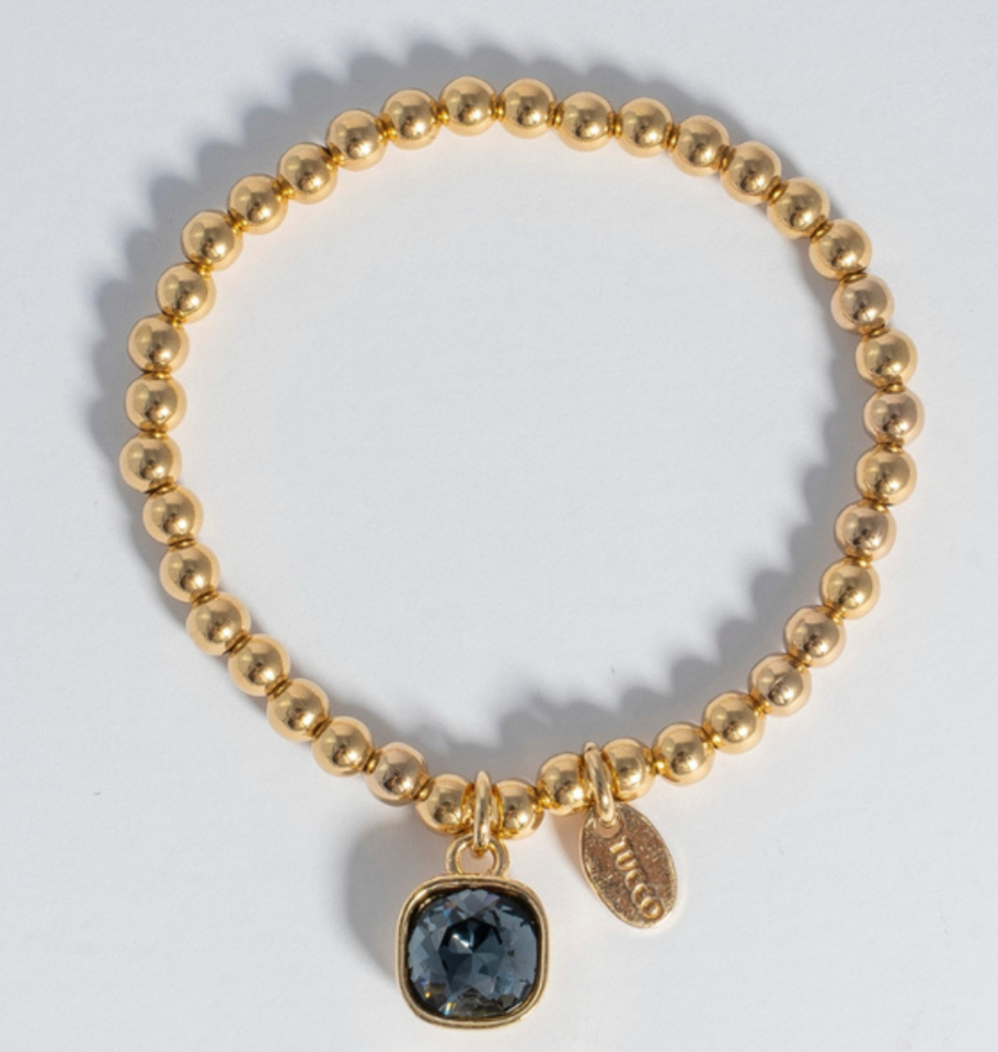 Camila Graphite Swarovski Bracelet by TUCCO