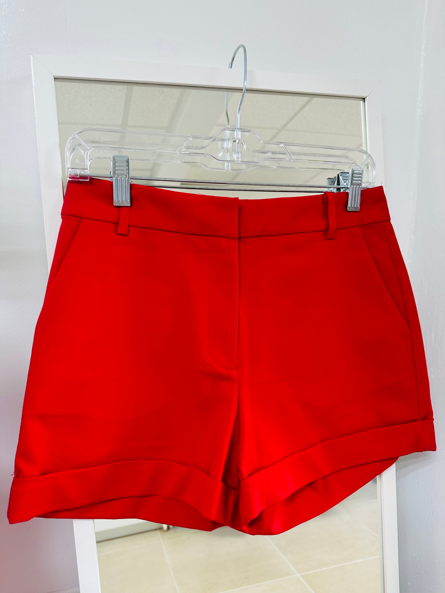 Red  Solid Short