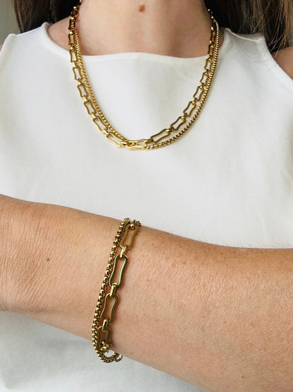Double Link Necklace