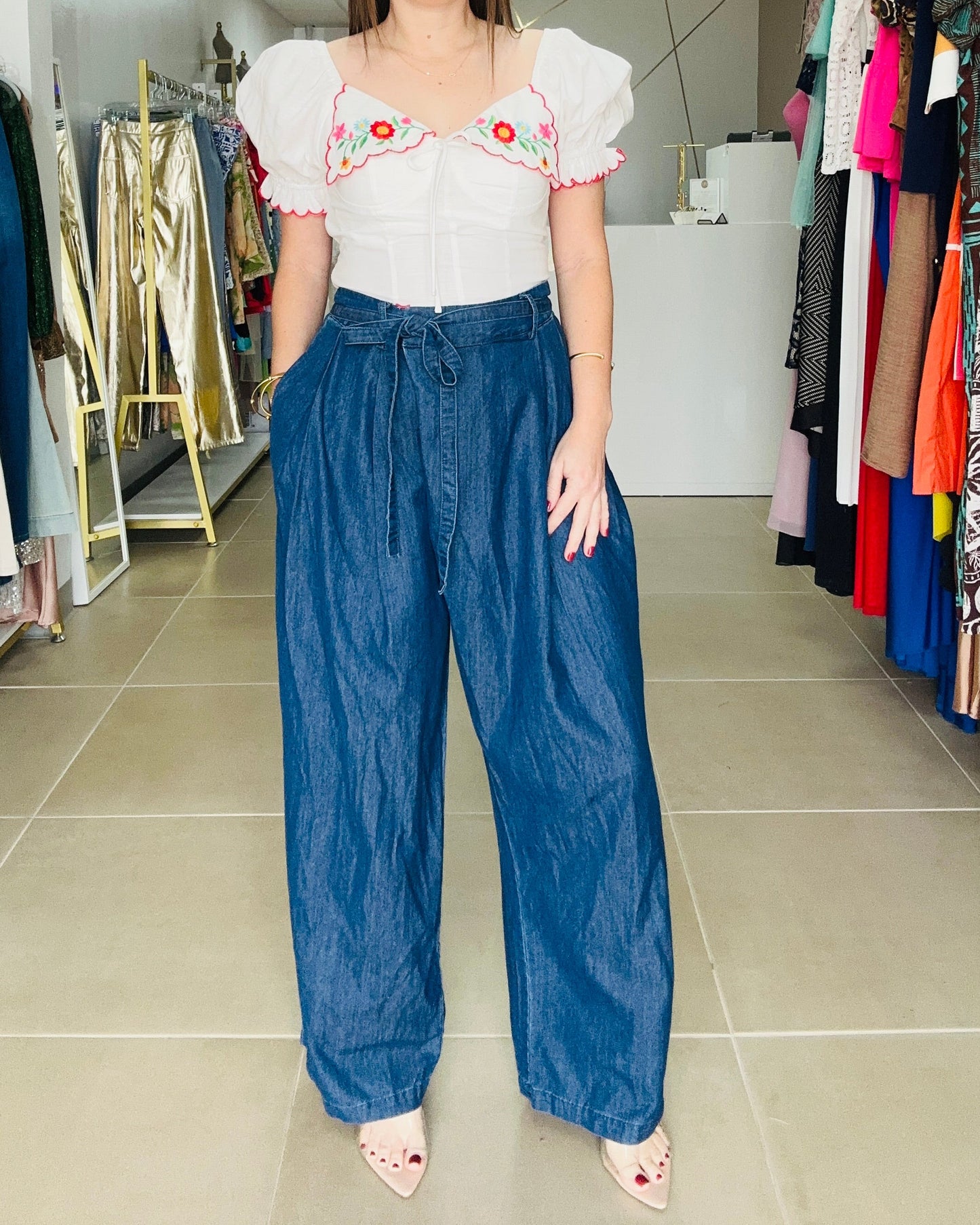 High waisted Jeans