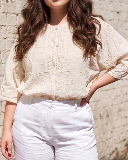 Celeste Embroidery Top