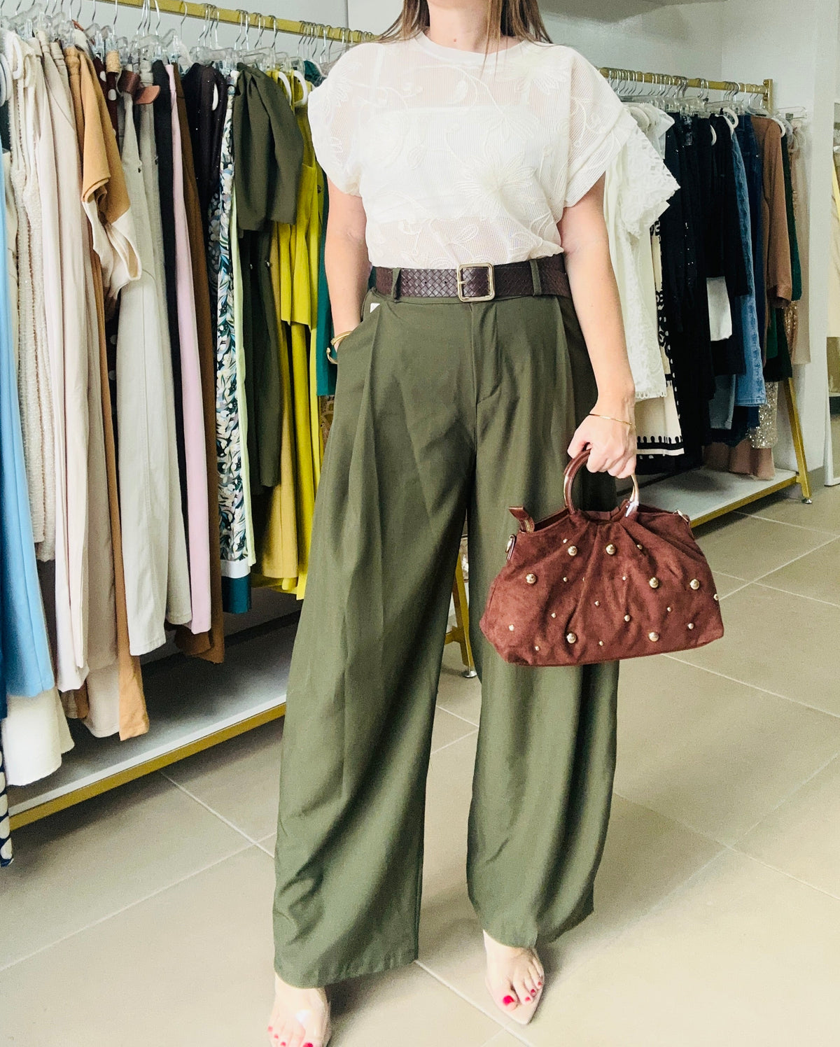 OLIVE LUXE PANTS