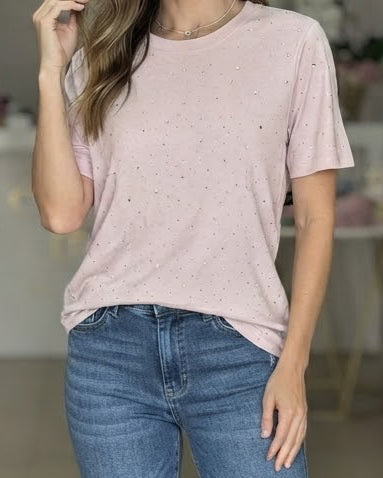 Light Pink Mini Studs Shirt