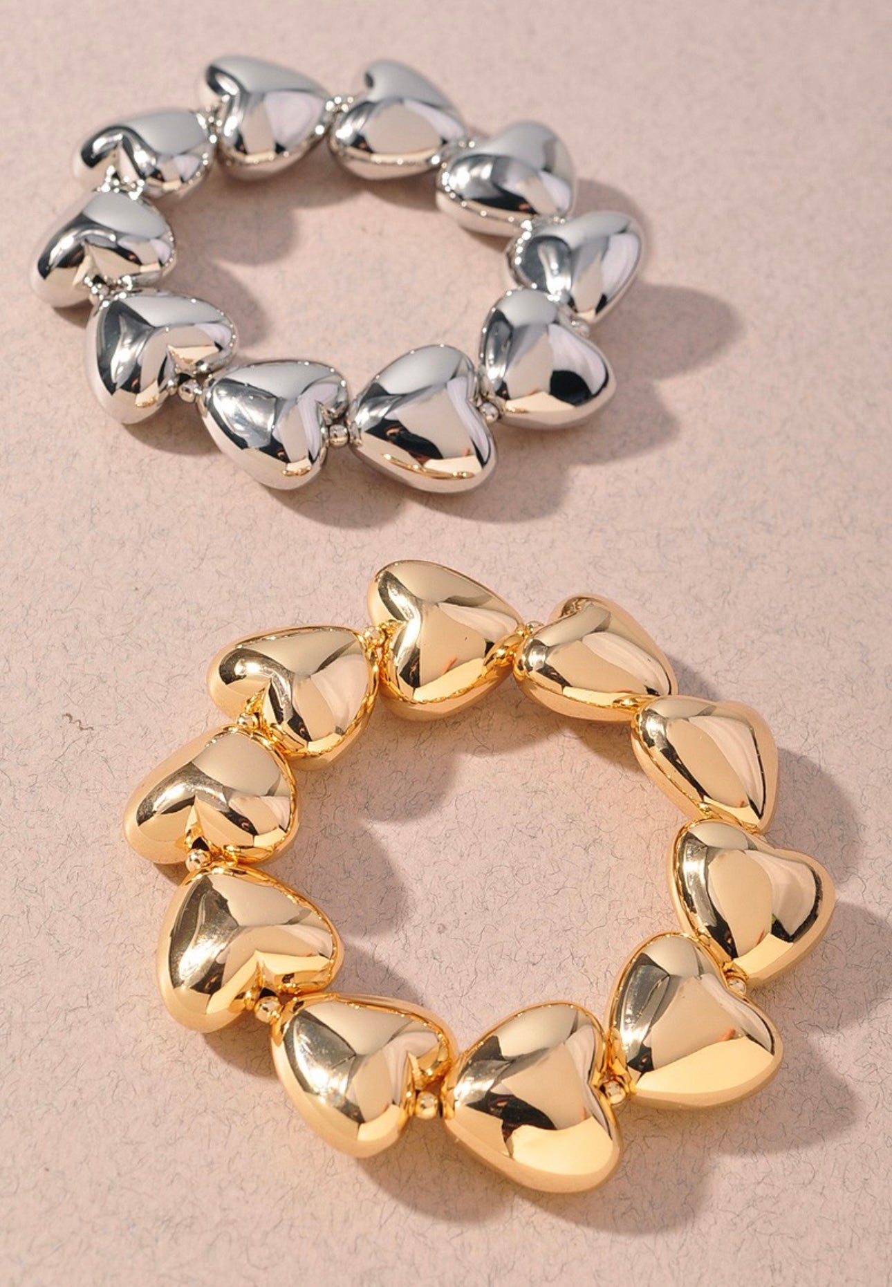 Gold- silver Heart Bracelet