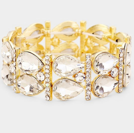 Crystal Teardrop Bracelet