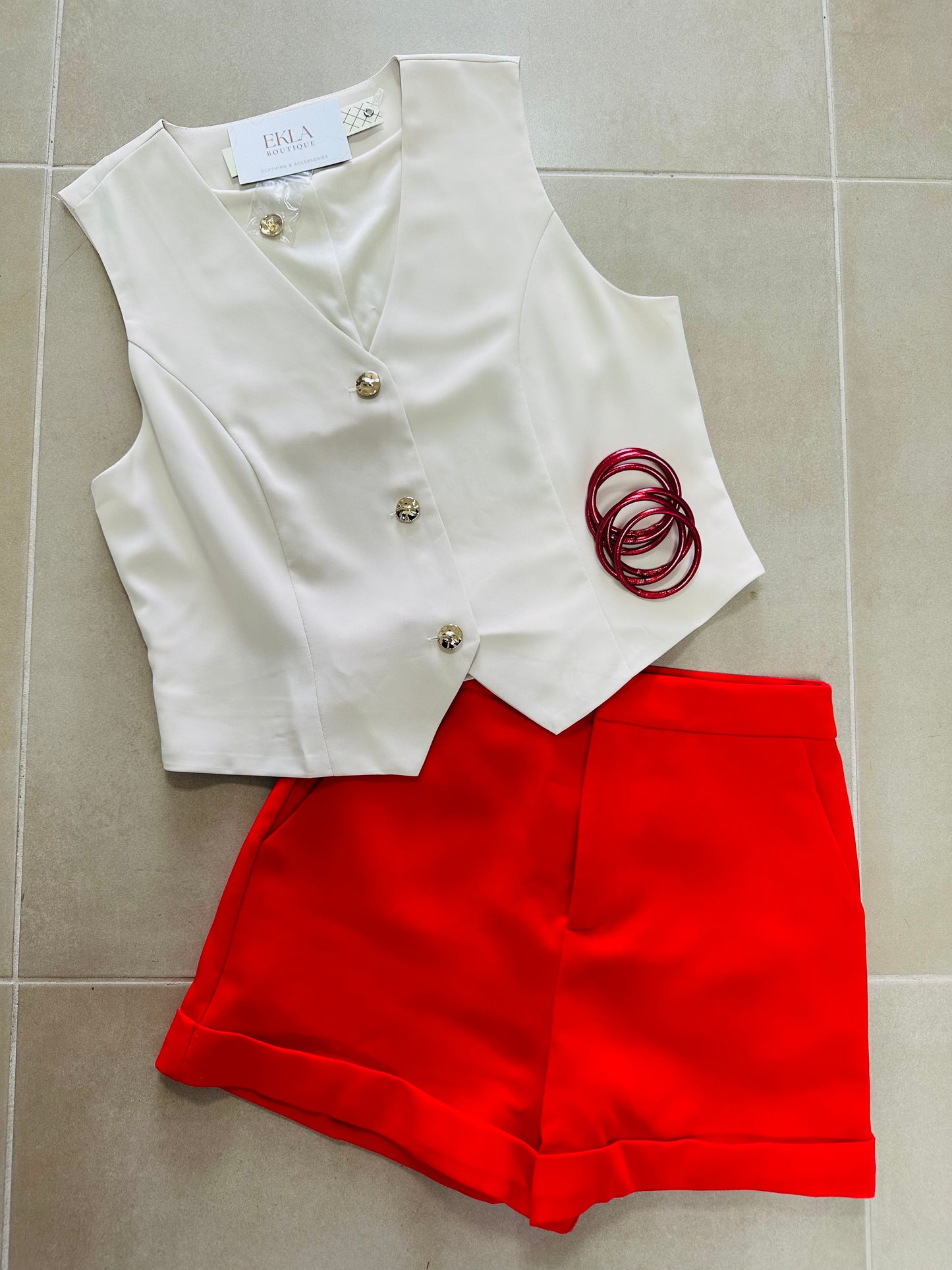Red Classic Short