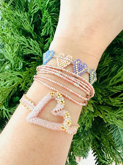 Fiammata - Pastel Hearts Bracelet
