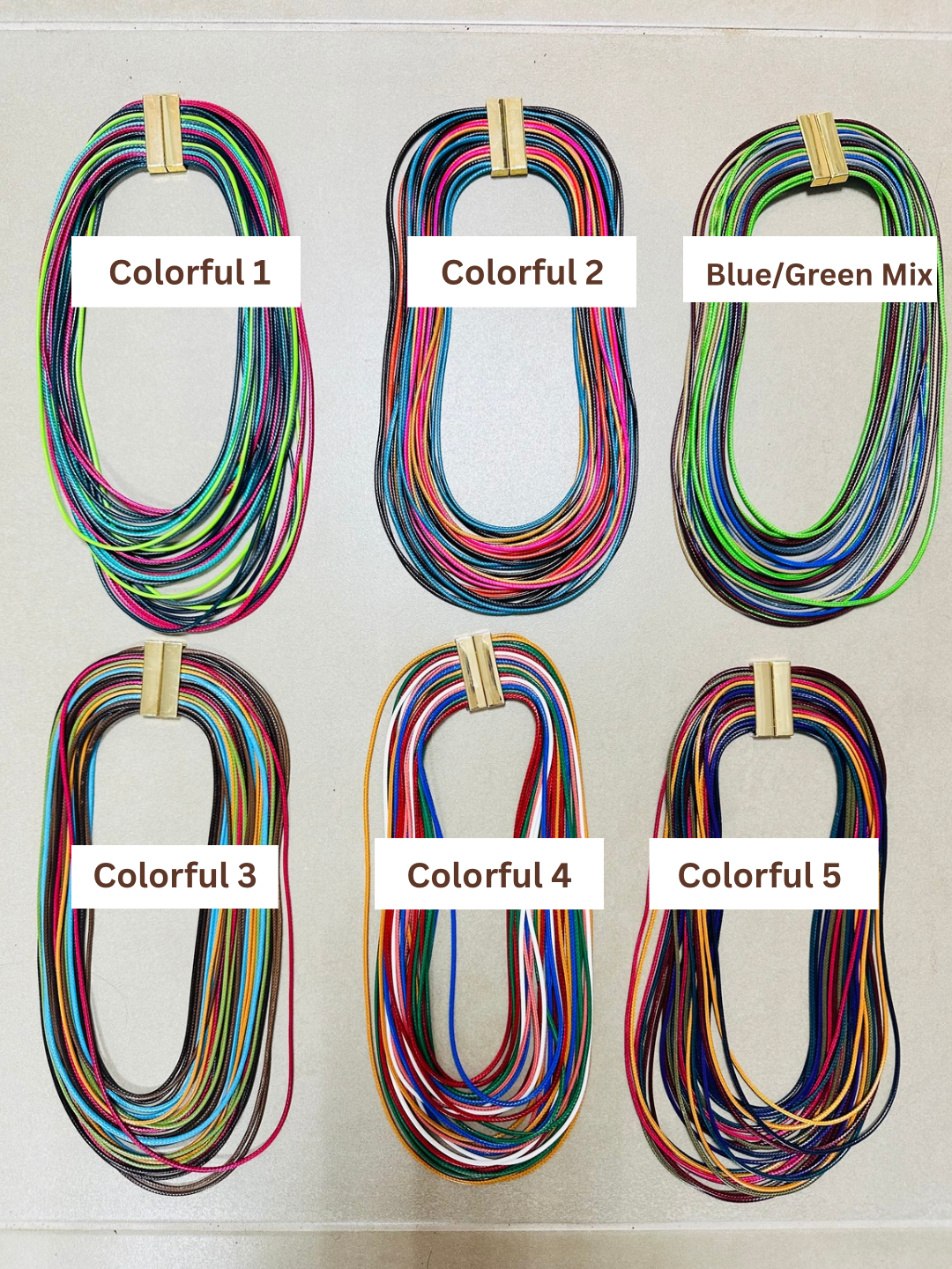 Multi Layers Cord Necklace