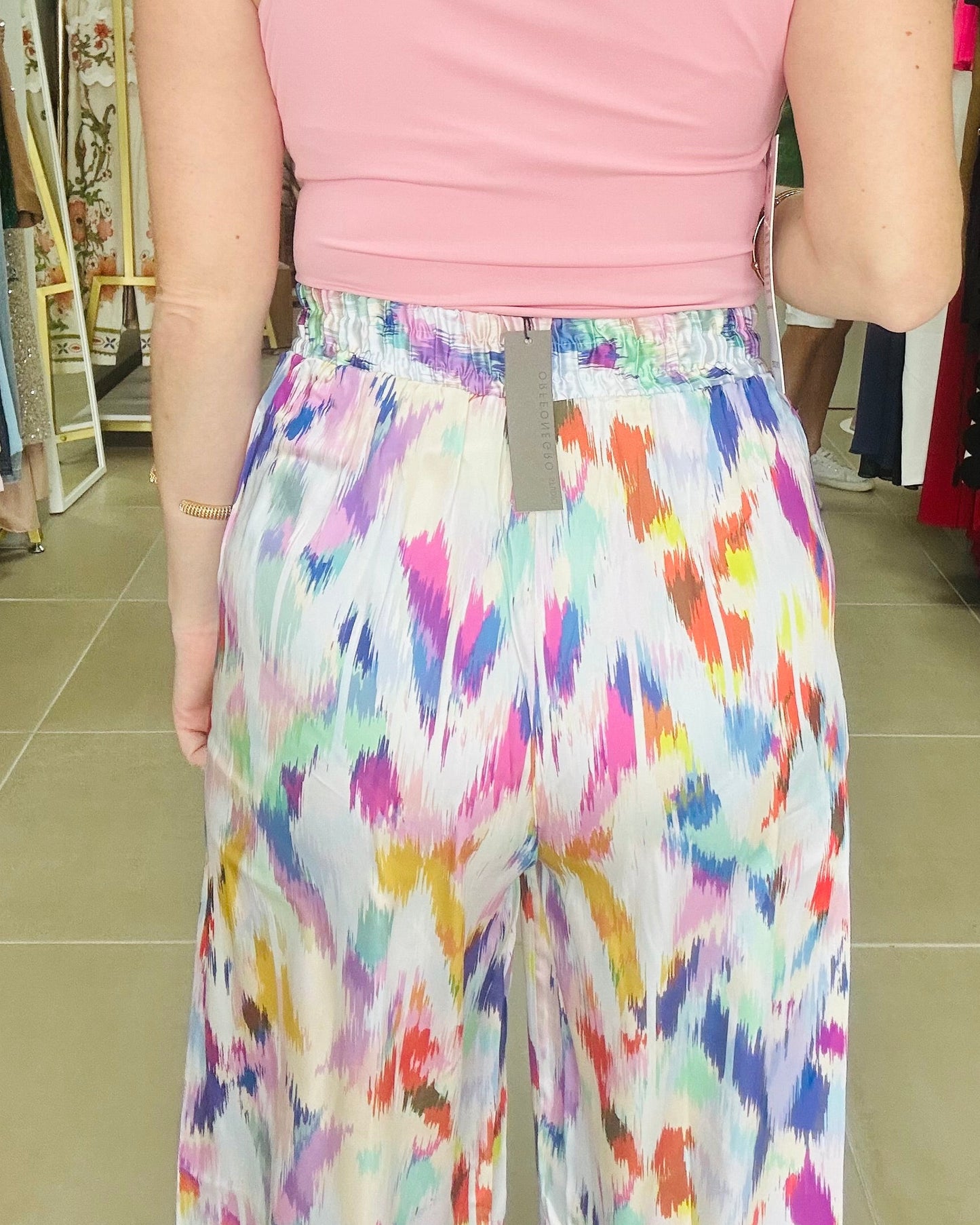 Colorful Satin Pants