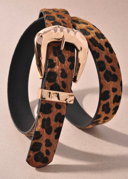 Leopard  texture Belt