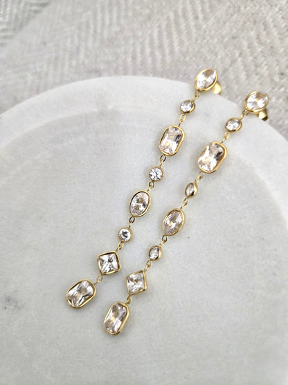 Gems long earring