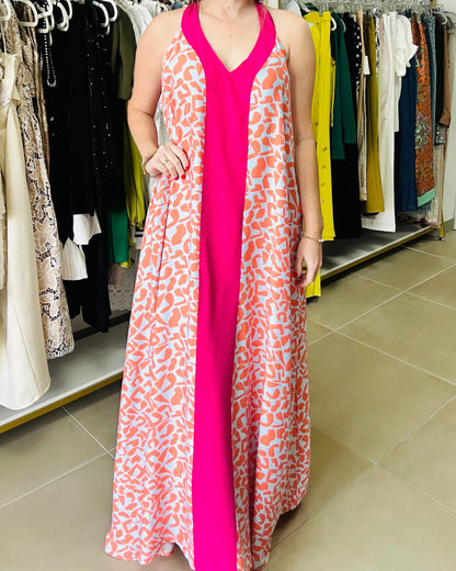 Fushia Maxi Dress By Liliana Esquivia