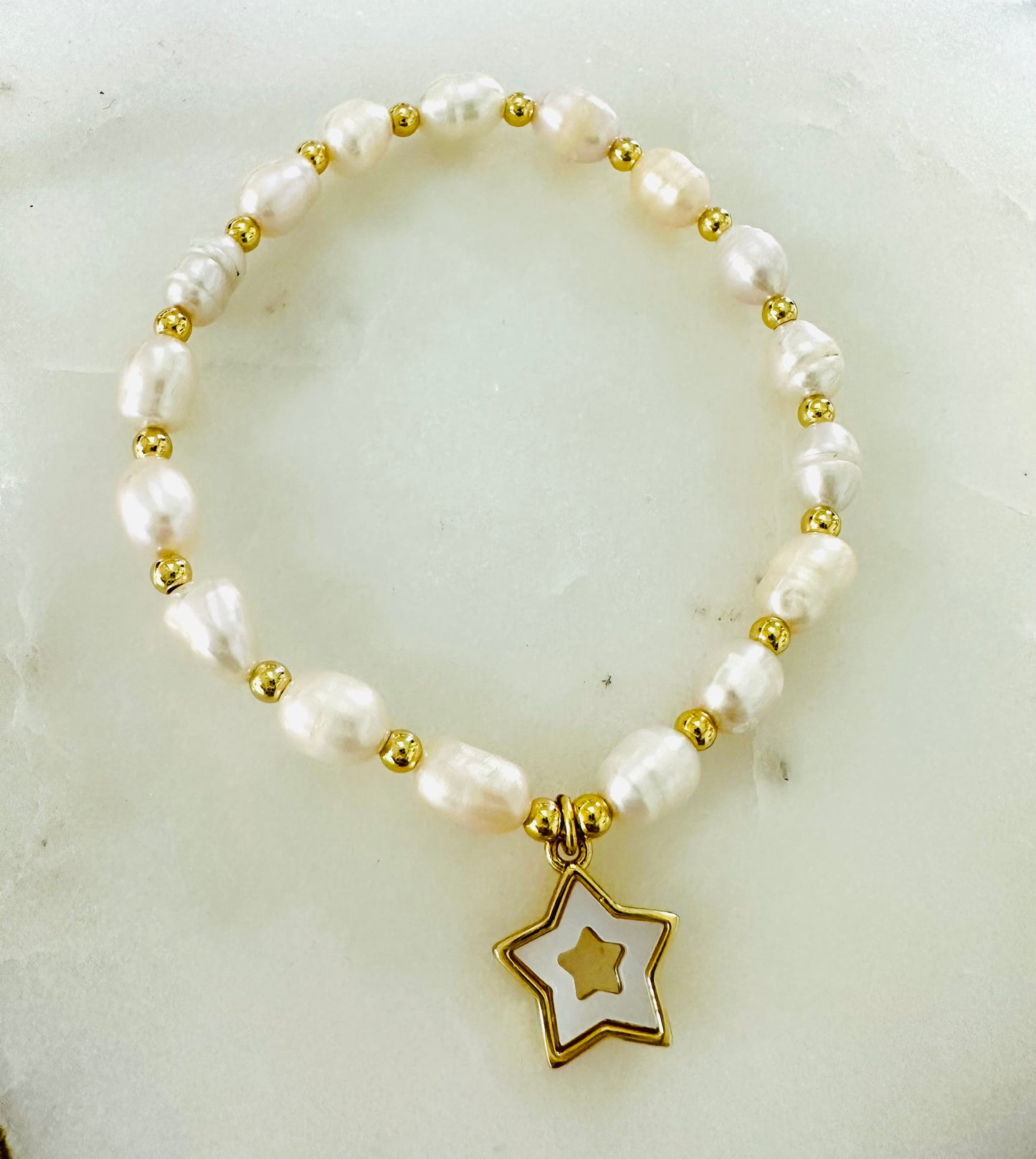 Pearls Star Bracelet
