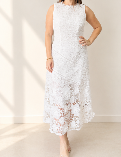 White Lace Hi-LowDress