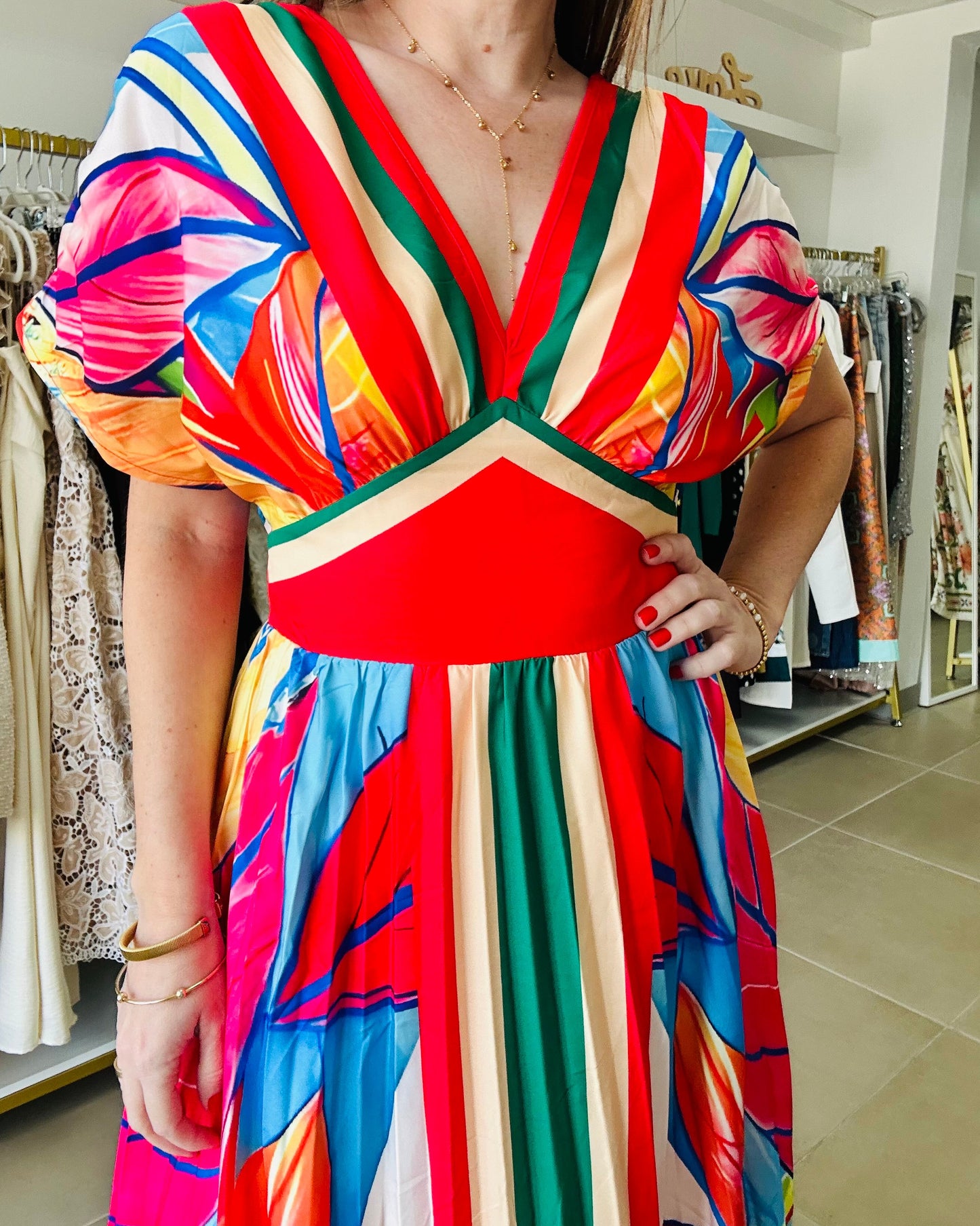 Rainbow Maxi Dress