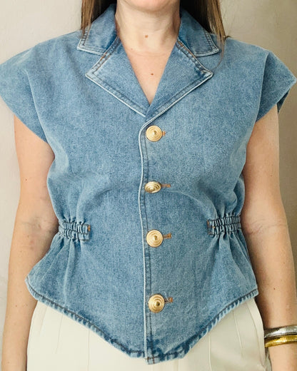 Sofia Denim Top