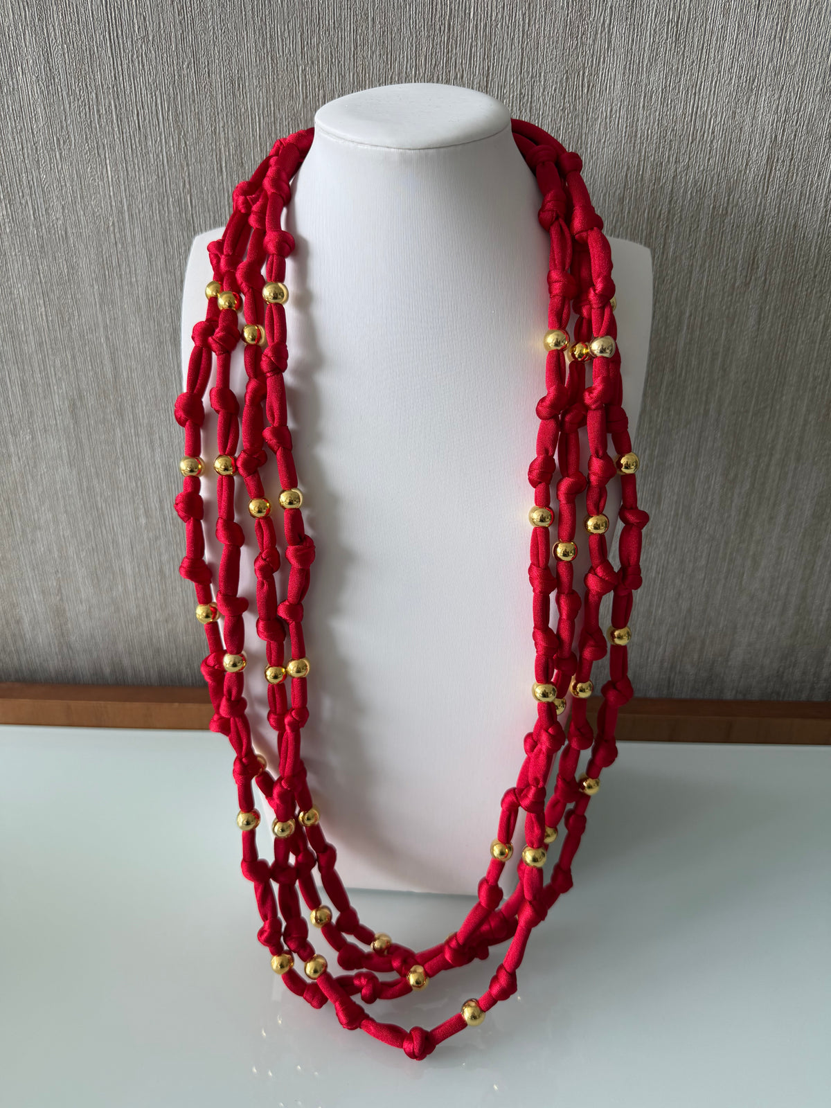 Golden Knot Elastic Necklace