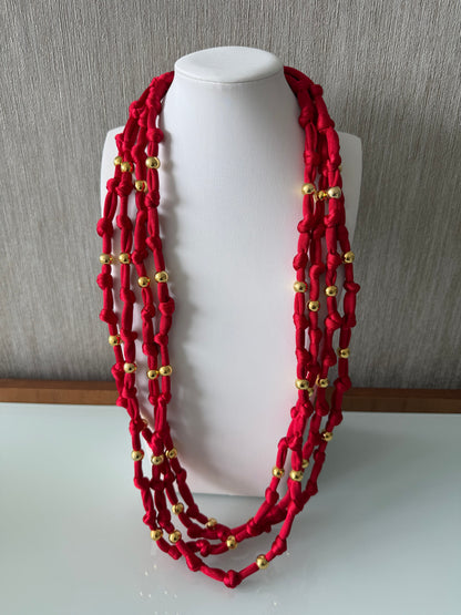 Golden Knot Elastic Necklace