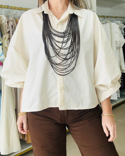Ivory Button One size Top