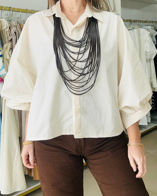 Ivory Button One size Top