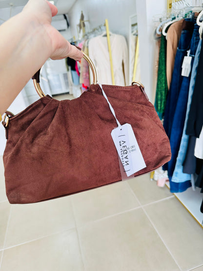 Brown Suede Handbag