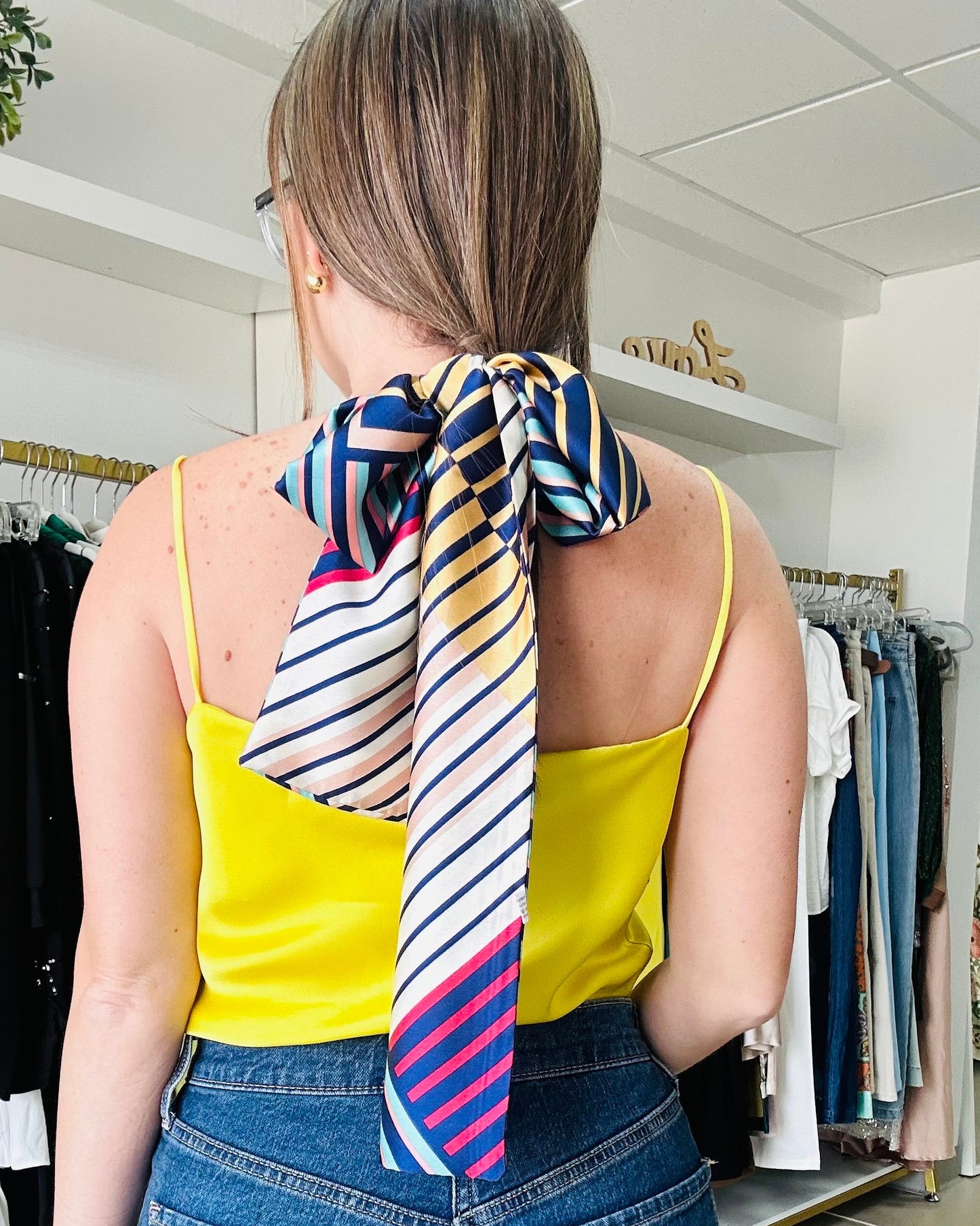 Color Stripes Bandana Scarf